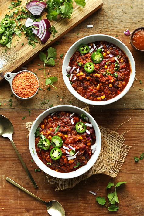 How much fat is in lentil chili - calories, carbs, nutrition