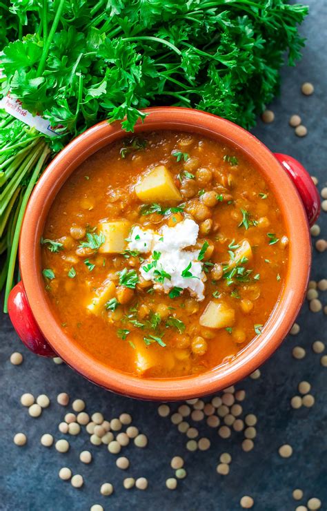 How much fat is in lentil soup - calories, carbs, nutrition