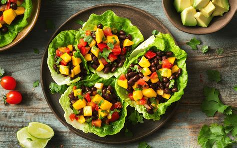 How much fat is in lettuce cup black bean 2 ea - calories, carbs, nutrition