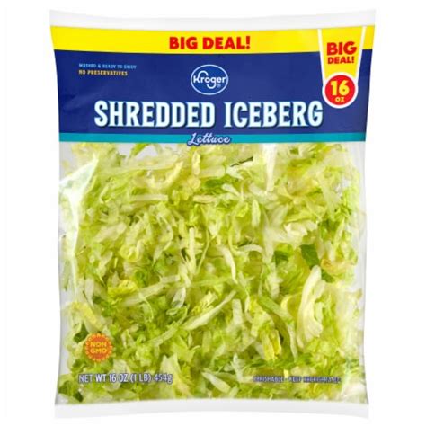 How much fat is in lettuce iceberg shredded 1/8'' 1/4 oz - calories, carbs, nutrition