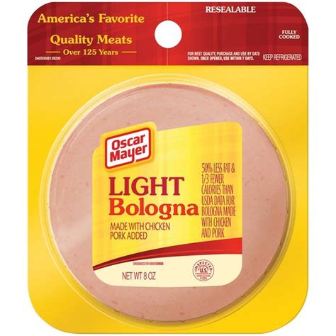How much fat is in light bologna - calories, carbs, nutrition
