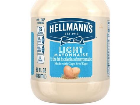 How much fat is in light mayonnaise - calories, carbs, nutrition