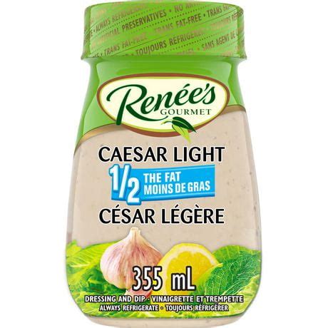 How much fat is in lighten up caesar dressing - calories, carbs, nutrition