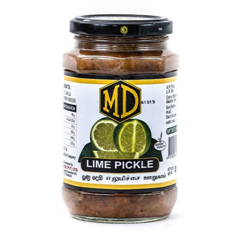 How much fat is in lime pickle - calories, carbs, nutrition