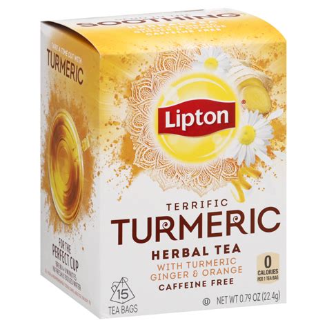 How much fat is in lipton herbal tea, individual bag - calories, carbs, nutrition