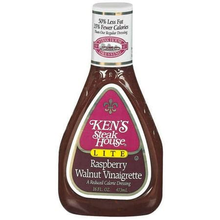 How much fat is in lite raspberry walnut vinaigrette dressing - calories, carbs, nutrition