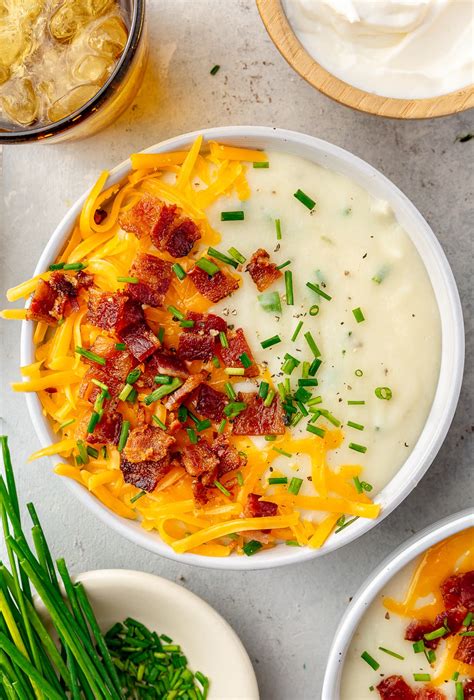 How much fat is in loaded baked potato soup - calories, carbs, nutrition