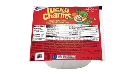 How much fat is in lucky charms - calories, carbs, nutrition