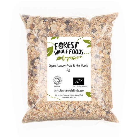 How much fat is in luxury fruit muesli - calories, carbs, nutrition