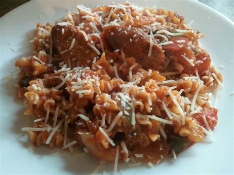 How much fat is in mafalda with marinara casserette - calories, carbs, nutrition