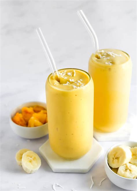 How much fat is in mango banana smoothie - calories, carbs, nutrition