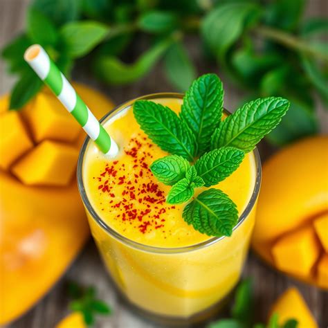 How much fat is in mango mint smoothie (20 oz) - calories, carbs, nutrition