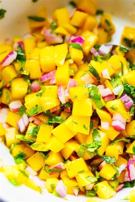 How much fat is in mango pepper salsa - calories, carbs, nutrition