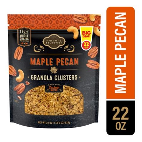 How much fat is in maple pecan cluster cereal - calories, carbs, nutrition