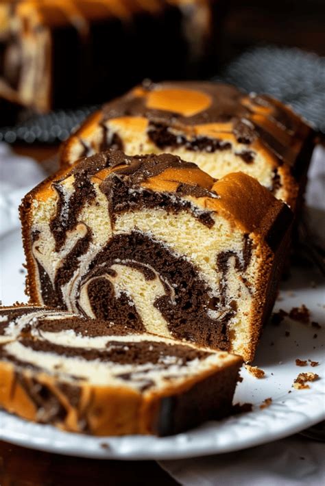 How much fat is in marble pound cake - calories, carbs, nutrition