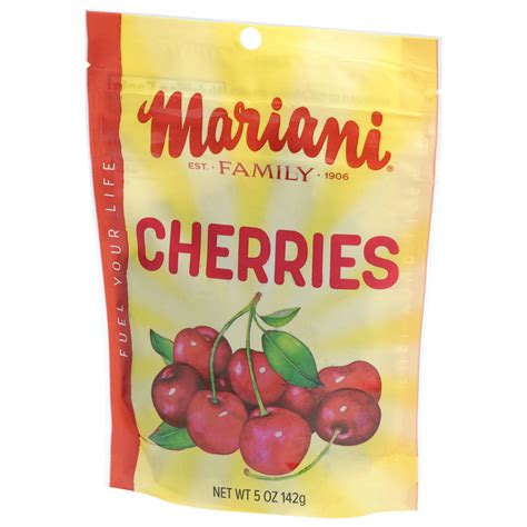 How much fat is in mariani dried cherries - calories, carbs, nutrition