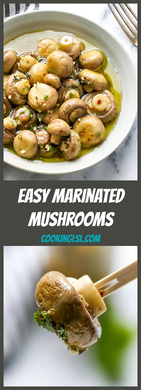 How much fat is in marinated mushrooms - calories, carbs, nutrition