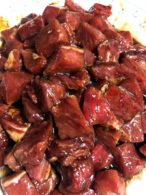 How much fat is in marinated steak, stir fried - calories, carbs, nutrition