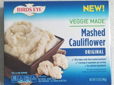 How much fat is in mashed cauliflower - calories, carbs, nutrition