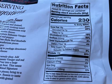 How much fat is in meatball - calories, carbs, nutrition