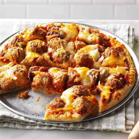 How much fat is in meatball pizza 1 - calories, carbs, nutrition