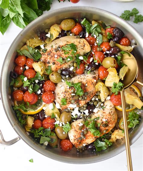 How much fat is in mediterranean chicken - calories, carbs, nutrition