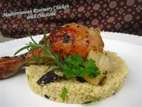 How much fat is in mediterranean chicken w/rosemary sauce, couscous - calories, carbs, nutrition