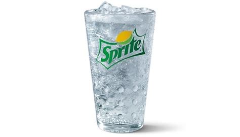 How much fat is in medium sprite - calories, carbs, nutrition