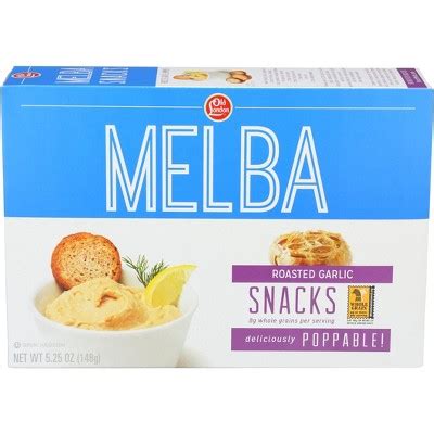 How much fat is in melba snacks - roasted garlic - calories, carbs, nutrition