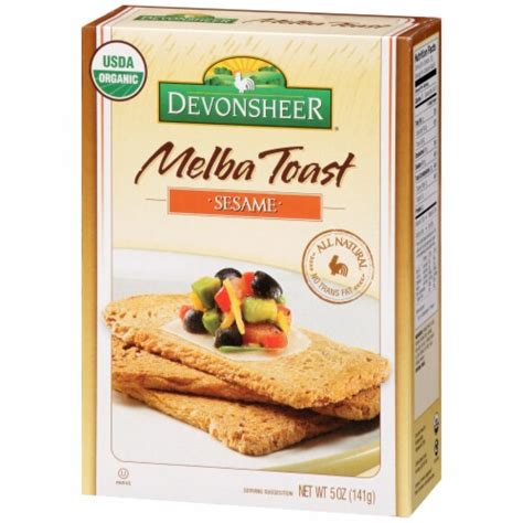 How much fat is in melba toast sesame - calories, carbs, nutrition