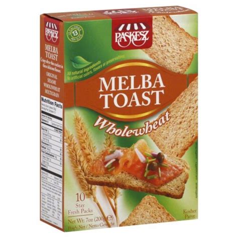 How much fat is in melba toast-wheat - calories, carbs, nutrition