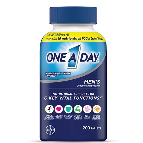 How much fat is in men's one a day multivitamin - calories, carbs, nutrition