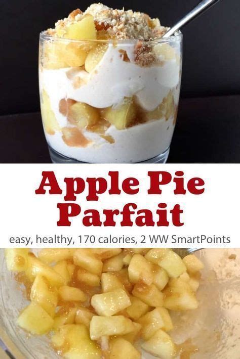 How much fat is in mini apple pie yogurt parfait - calories, carbs, nutrition