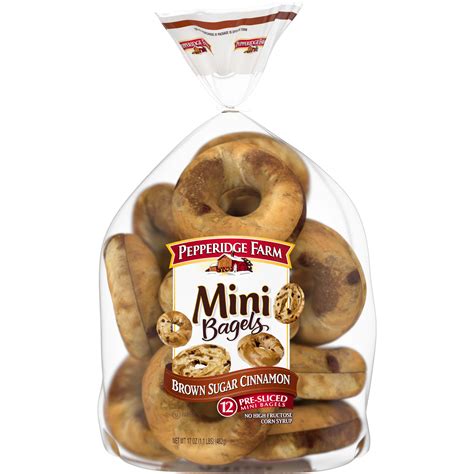 How much fat is in mini bagels brown sugar cinnamon - calories, carbs, nutrition