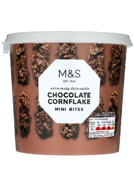 How much fat is in mini bite - chocolate cornflake - calories, carbs, nutrition