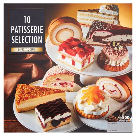 How much fat is in mini patisserie selection - calories, carbs, nutrition