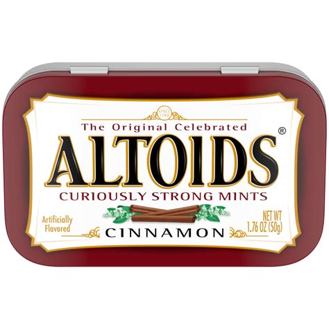How much fat is in mints - cinnamon - calories, carbs, nutrition