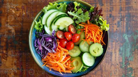 How much fat is in mixed leaves, cherry tomatoes, peppers, carrots and vinaigrette salad - calories, carbs, nutrition