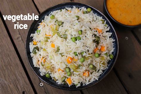 How much fat is in mixed vegetable rice - calories, carbs, nutrition