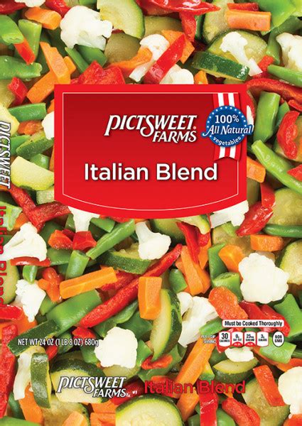 How much fat is in mixed vegetables - italian blend - calories, carbs, nutrition