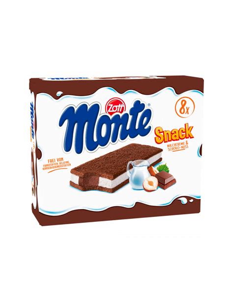 How much fat is in monte snack - calories, carbs, nutrition