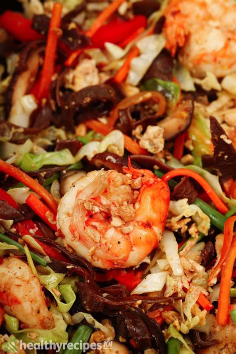 How much fat is in moo shoo shrimp - calories, carbs, nutrition