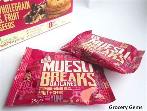 How much fat is in muesli breaks oatcakes - calories, carbs, nutrition