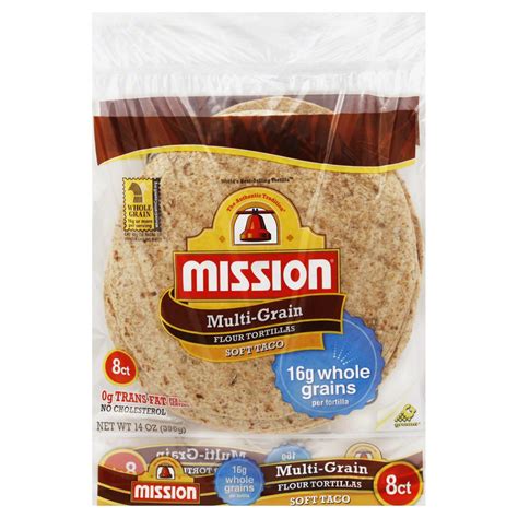 How much fat is in multigrain tortillas - calories, carbs, nutrition