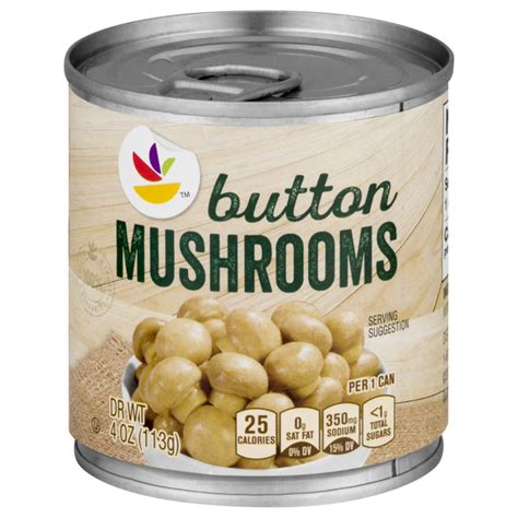 How much fat is in mushroom button roasted quartered 4 oz - calories, carbs, nutrition