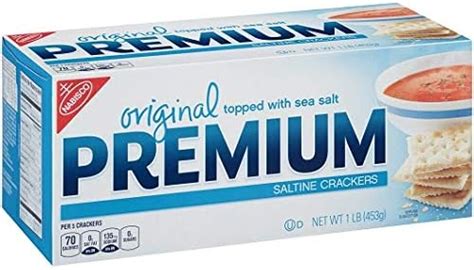 How much fat is in nabisco premium saltines - calories, carbs, nutrition