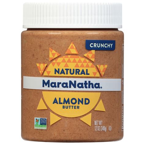 How much fat is in no stir almond butter (crunchy) - calories, carbs, nutrition
