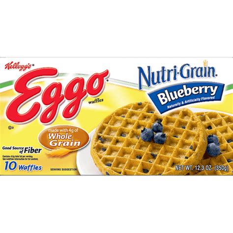 How much fat is in nutri-grain blueberry waffles - calories, carbs, nutrition