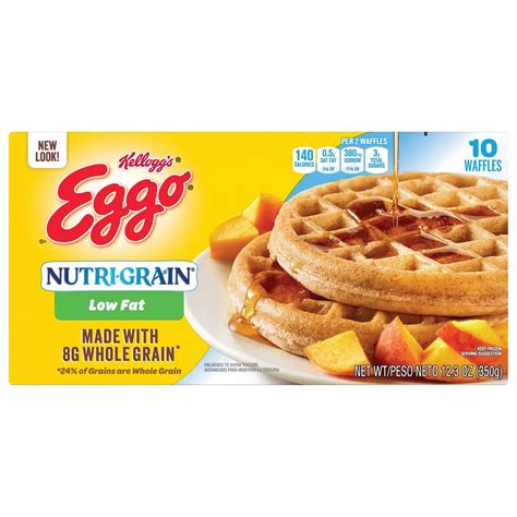 How much fat is in nutri-grain low-fat waffles - calories, carbs, nutrition