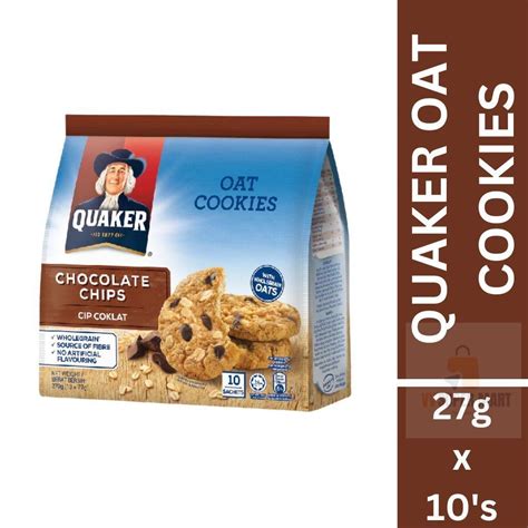 How much fat is in oat cookies with chocolate chips (27g) - calories, carbs, nutrition